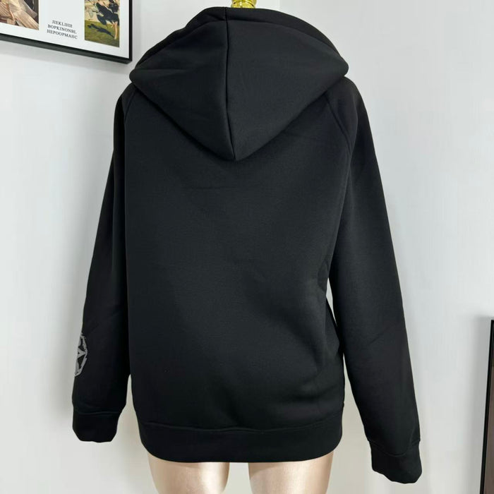 Letter and Star Print Hoodie