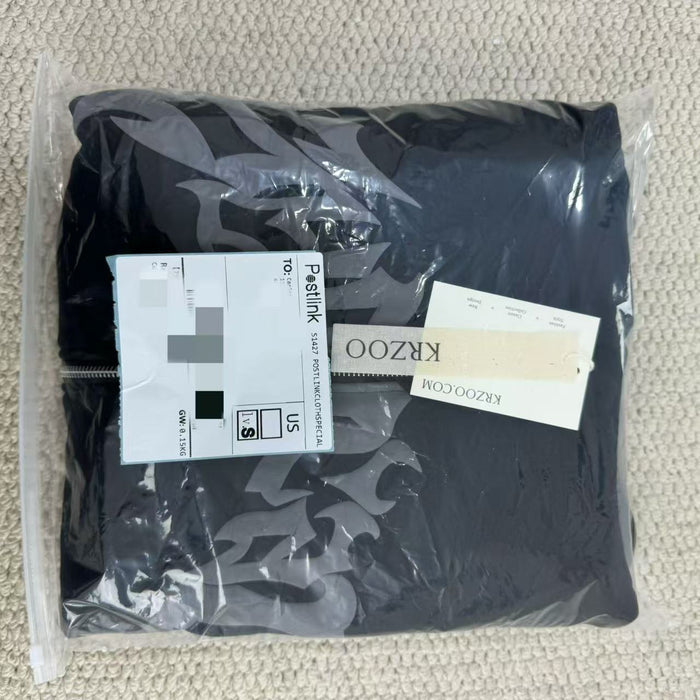 Letter and Star Print Hoodie