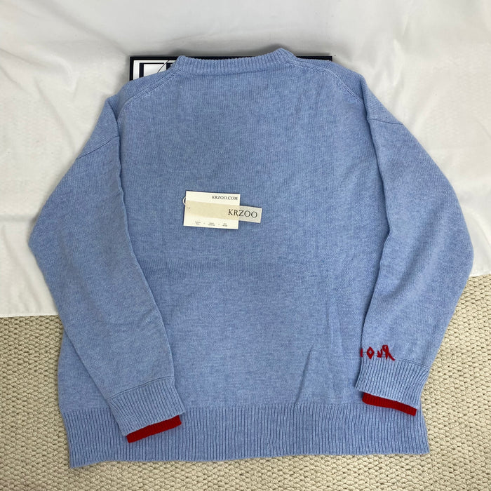 Letter Heart Embroidered Sweater