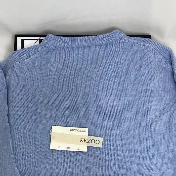 Letter Heart Embroidered Sweater