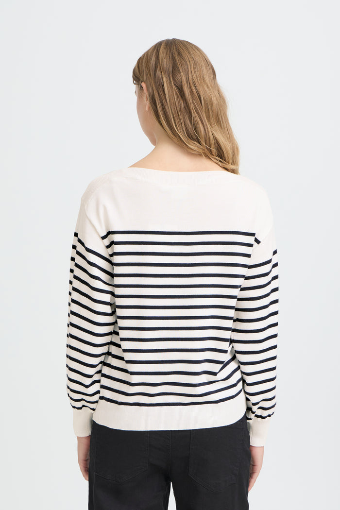 Lexi Jumper (White/Stripes)