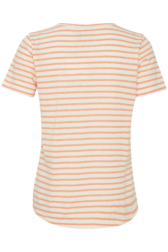 LIETTA T-SHIRT (CORAL ROSE STRIPE)