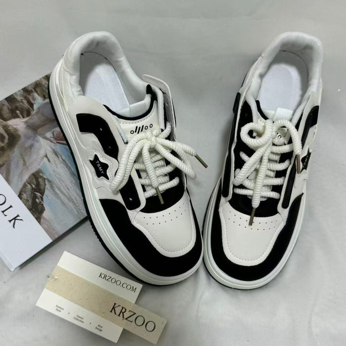 Lightweight Thick-Soled Casual Sneakers