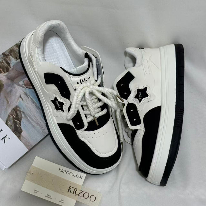 Lightweight Thick-Soled Casual Sneakers