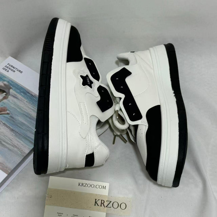 Lightweight Thick-Soled Casual Sneakers