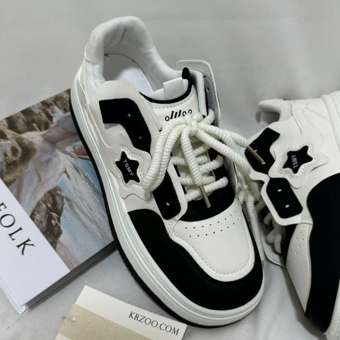Lightweight Thick-Soled Casual Sneakers