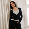Lightweight Wrap Top - Black