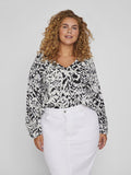 LINA V-NECK TOP (EGRET)