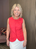 Linno Sleeveless Top (Geranium)