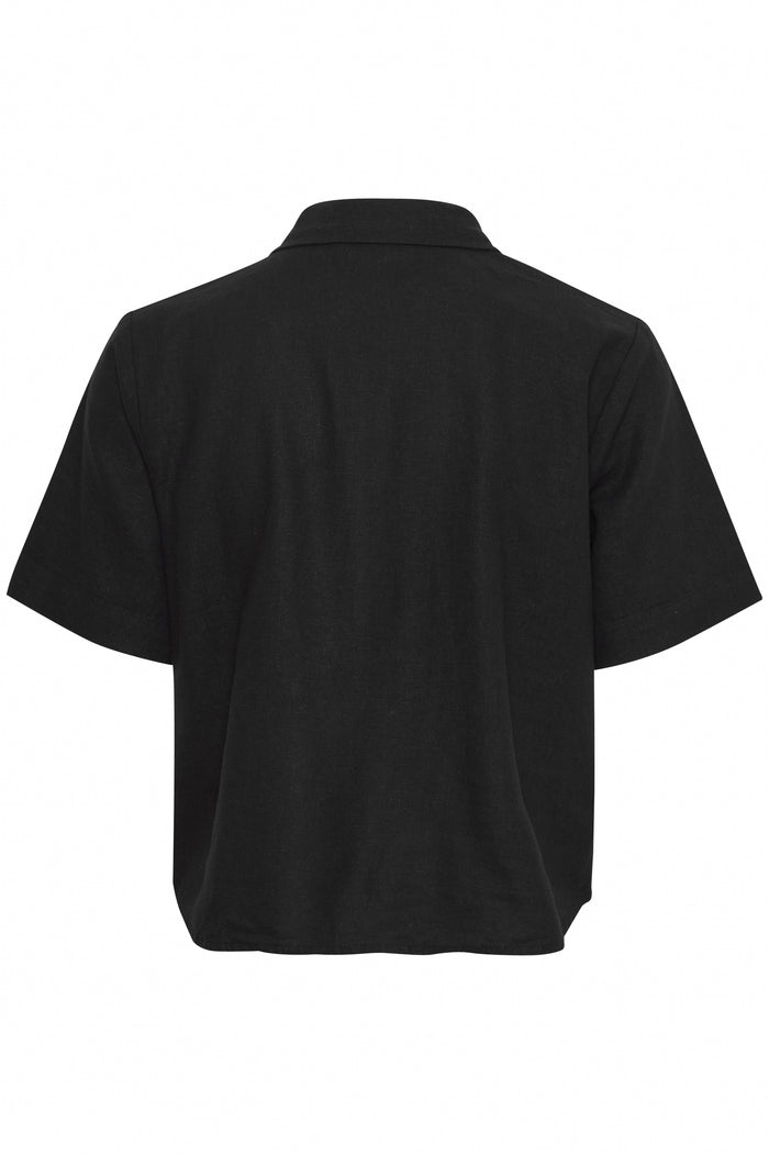 LINO SHORT SLEEVE SHIRT (BLACK)