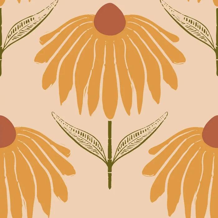 Little Boho Bloom Orange - Family Fabrics B.V.