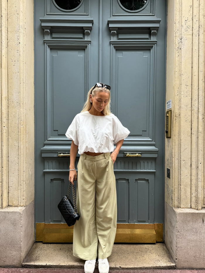 Liv Wide Leg Pants (Elm)