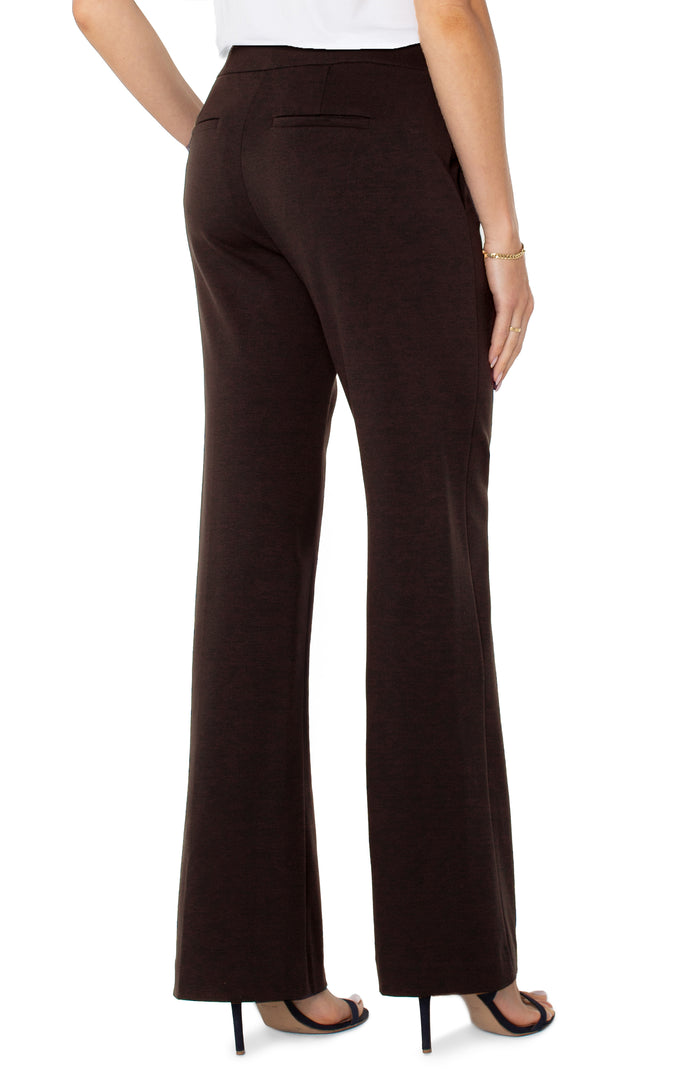 Liverpool Los Angeles Kayla Pull On Wide Leg Trouser in Brown Truffle