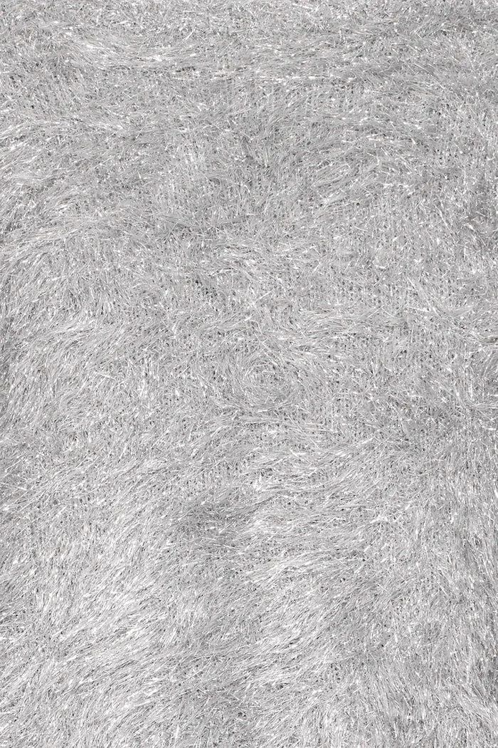 Liz Faux Fur Jumper (Silver)