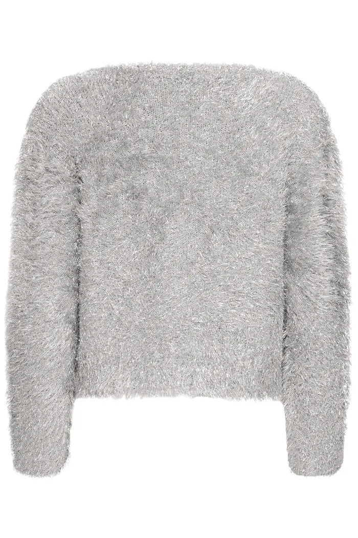 Liz Faux Fur Jumper (Silver)