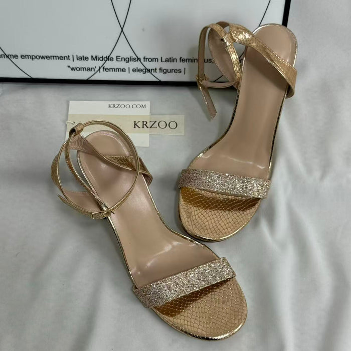 Loafers with round toe and high heels