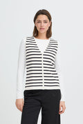 Lola Waistcoat (White/Total Eclipse)