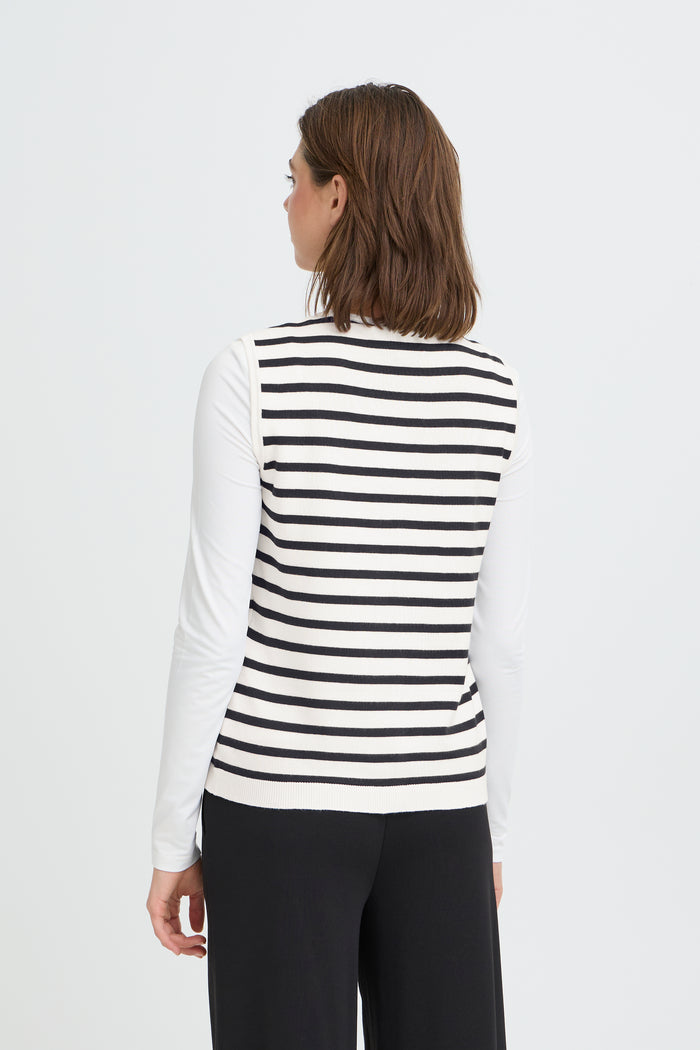 Lola Waistcoat (White/Total Eclipse)