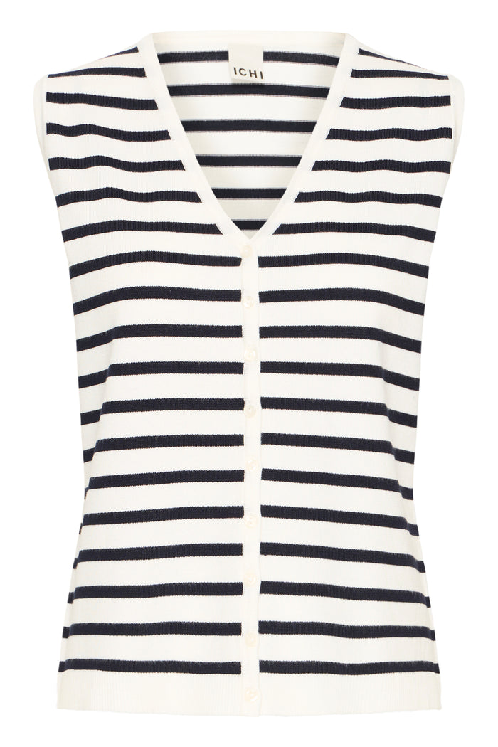 Lola Waistcoat (White/Total Eclipse)