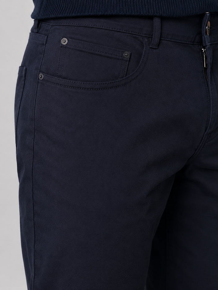 Clean Cut Copenhagen LONDON STRAIGHT 5-POCKET PANTS Bukser Mørk Navy