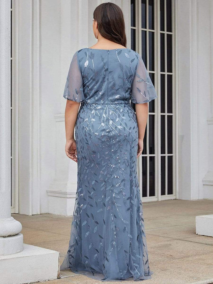 Long Mermaid Style Plus Size Formal Dress for Special Occasions