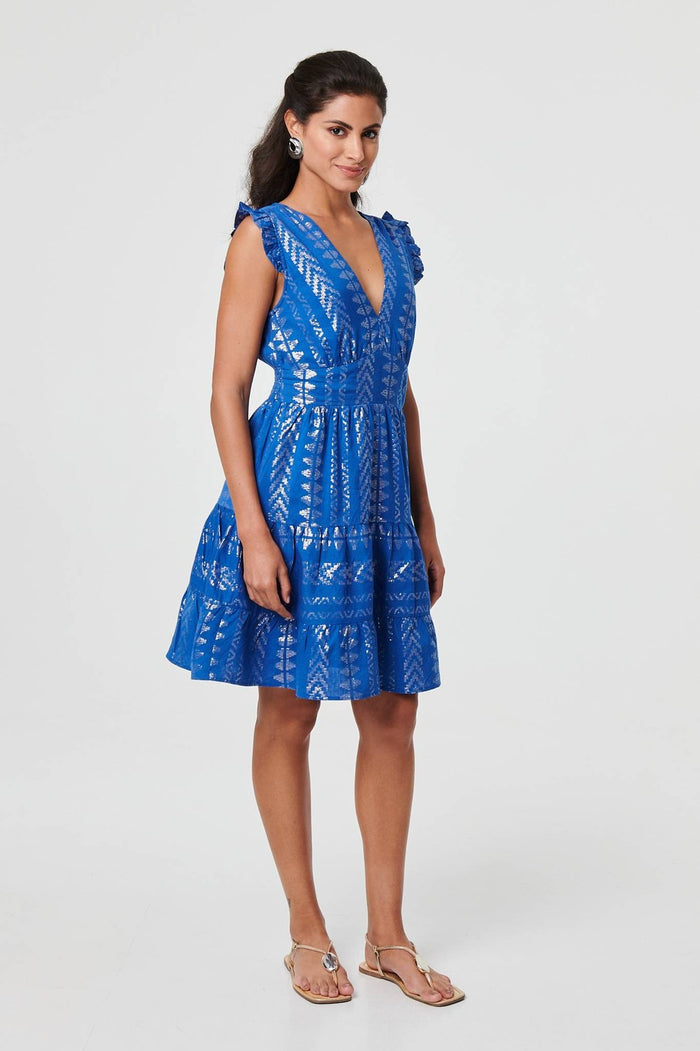 Louanne Mini Dress (Blue)
