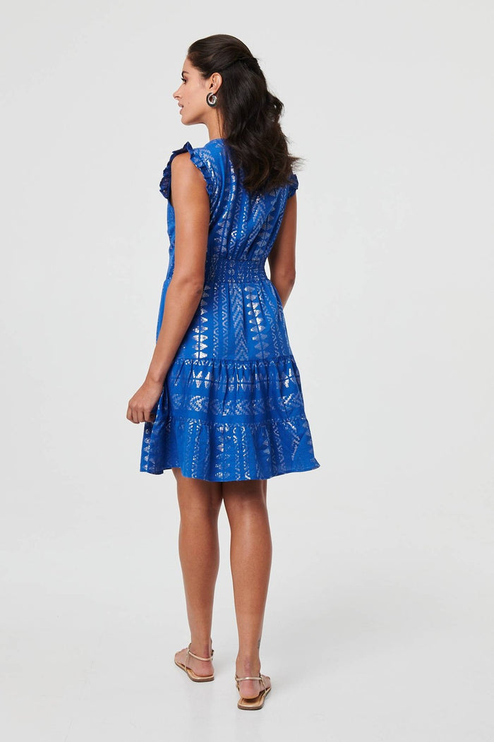 Louanne Mini Dress (Blue)