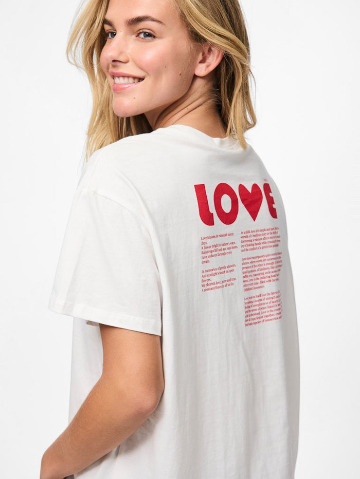 Love T-Shirt (Red/Bright White)