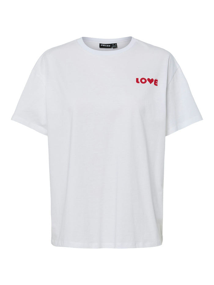 Love T-Shirt (Red/Bright White)