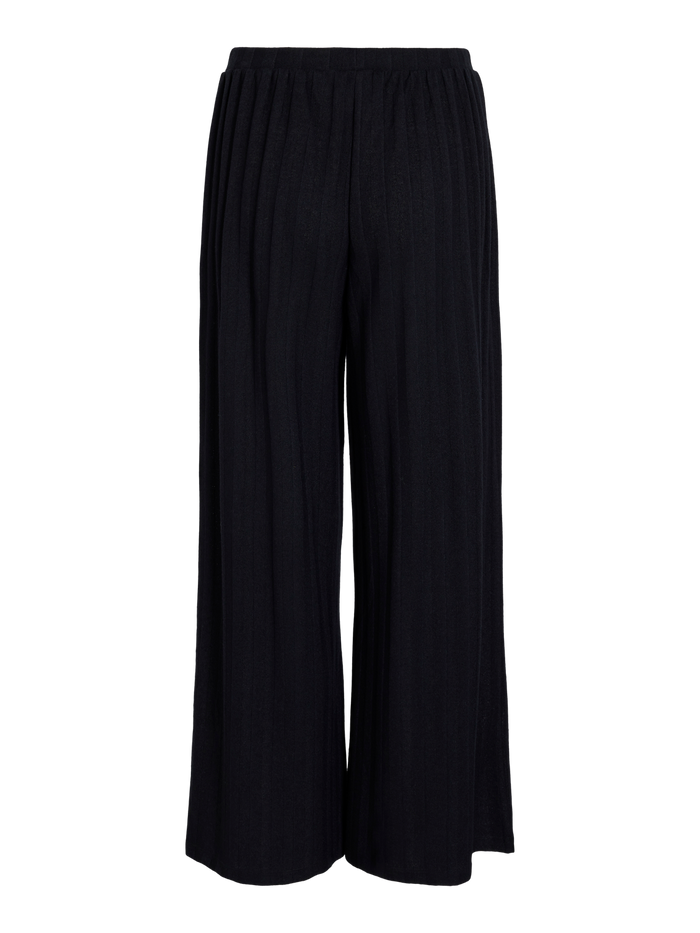 Lucea High Waisted Wide Leg Pants (Black)