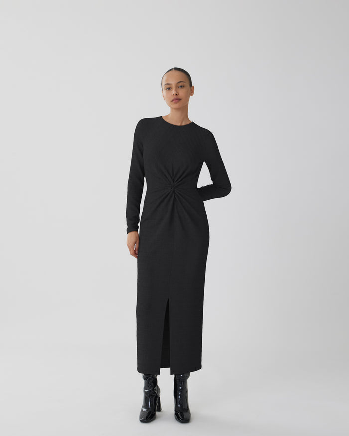 Lucia Midi Dress (Black Beauty)