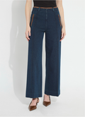 Lysse Angelica Hi Waist Pintuck Denim Pant