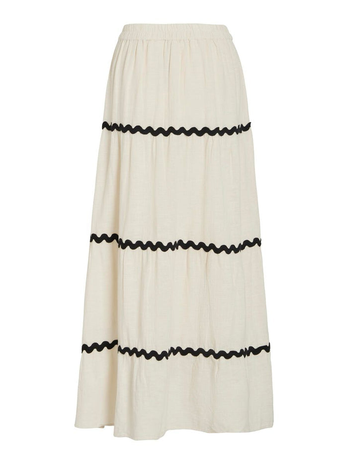 Manda High Waisted Maxi Skirt (Birch)