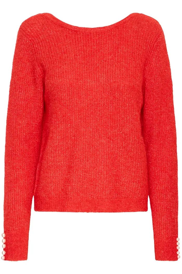 Mara Knit Jumper (Fiery Red)