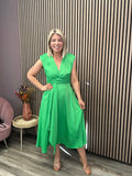 MARIAN KNOT DRESS (GREEN)