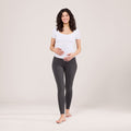 Maternity Lightweight Everyday Leggings - Dark Grey Marl