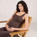 Maternity Lightweight Tank Top - Espresso Brown