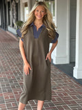 Meant For More Maxi Dress in Olive Green