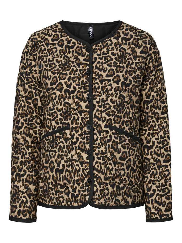 Mel Quilted Jacket (Silver Mink/Leo)