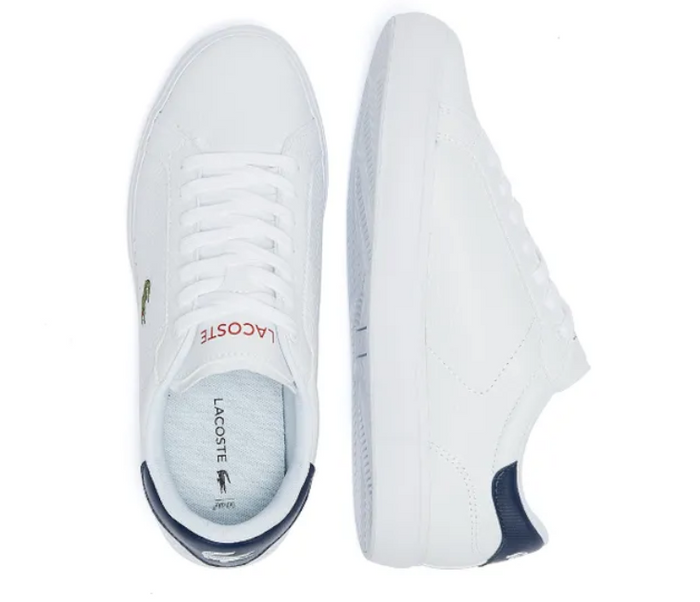 Men's Lacoste Powercourt 0721 2 SMA (White/Navy/Red)
