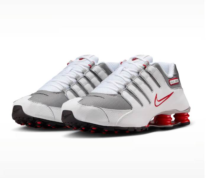 Men's Nike Shox NZ (White/Metallic Silver)