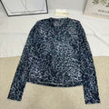 Mesh Leopard Print T-Shirt