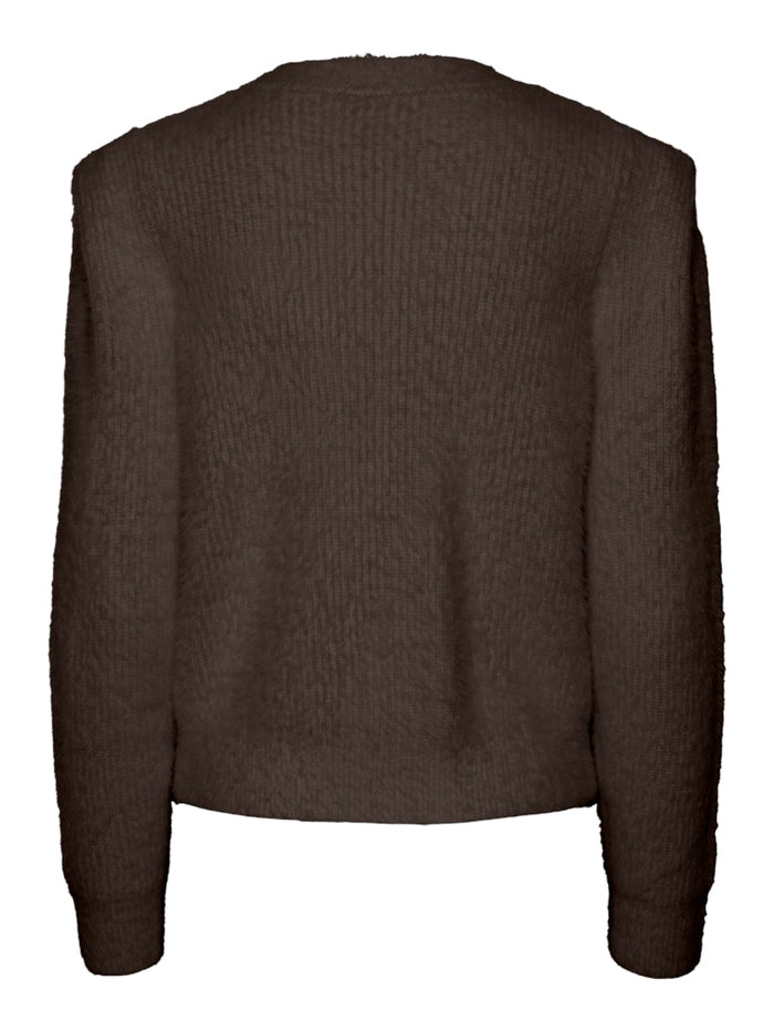 Michelle Knit Cardigan (Hot Fudge)