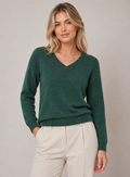 Miela V-Neck Jumper (Ponderosa Pine)