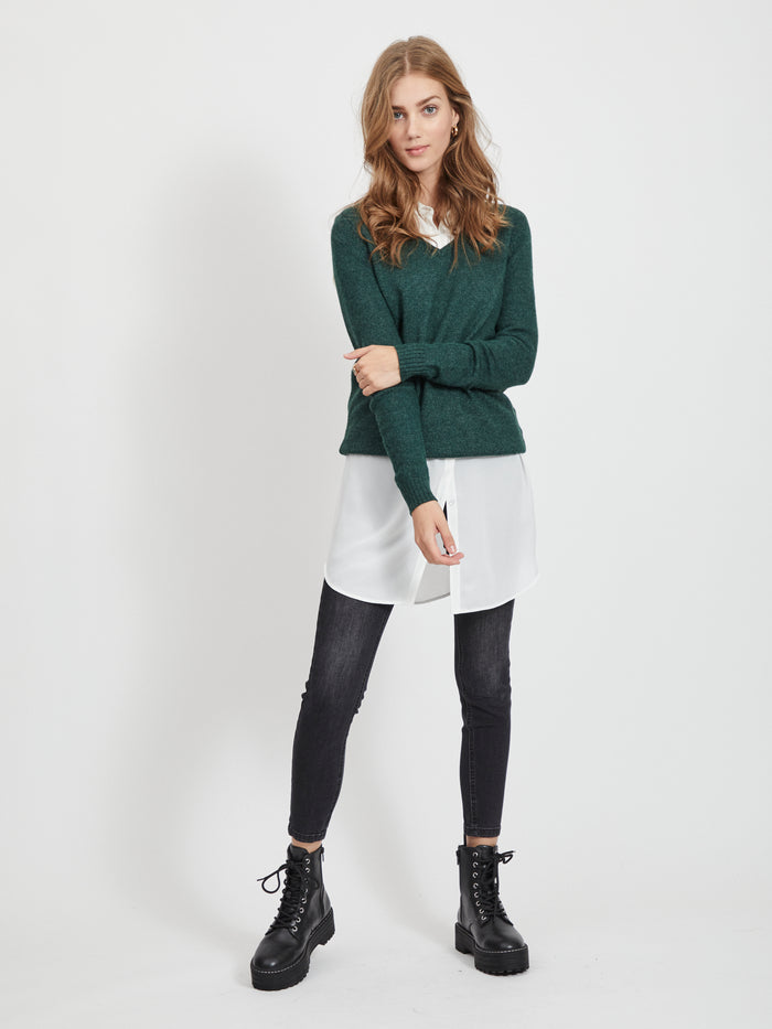 Miela V-Neck Jumper (Ponderosa Pine)