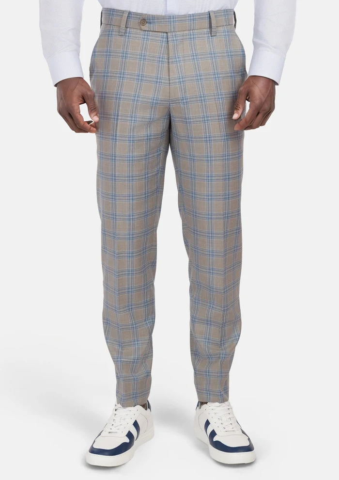 Milano Grey Checked Pants - SARTORO