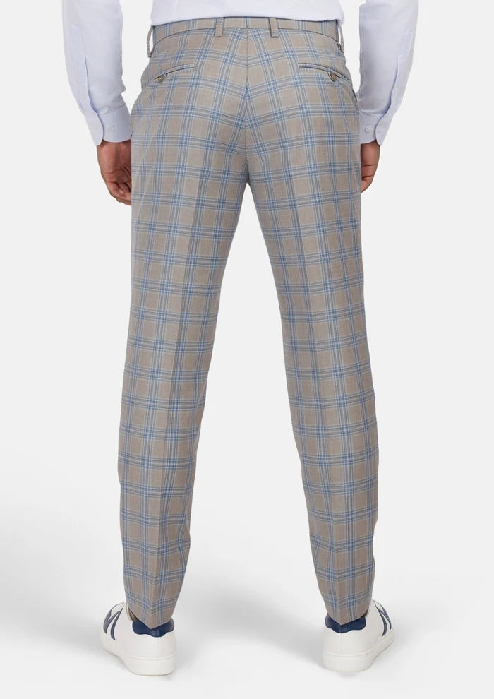 Milano Grey Checked Pants - SARTORO