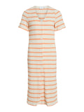 Millie Knit Midi Dress (Birch/Cadmium)