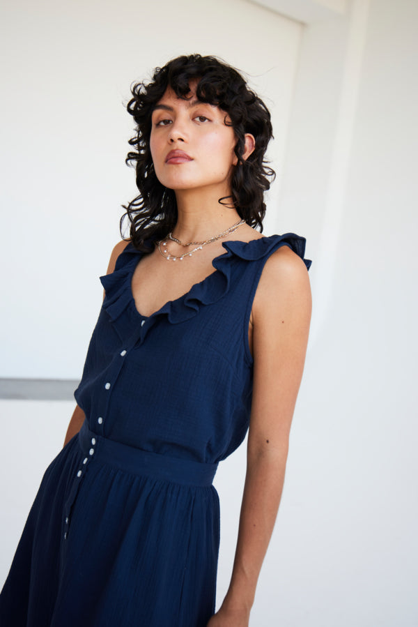 Mirka Sleeveless Top (Total Eclipse)