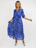 MODENA MAXI DRESS (BLUE PRINT)